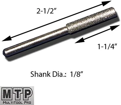 Vista 2 de MTP Tm 15x 5/32" 3/16 7/32 diamante motosierra afilador piedra lima para Dremel Craftsman Chicago Black & Decker Husqvarna Ryobi Echo Poulan