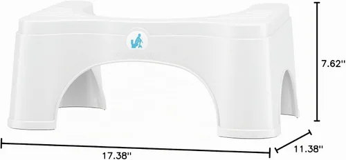 Vista 9 de Squatty Potty Taburete De Inodoro De Baño Original 2.0 Base 7 Pulgadas - Blanco