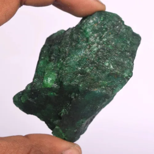 Vista 2 de GEMHUB Piedra preciosa para joyería 455.00 Ct Natural Egl Certificado Rock áspero verde crudo esmeralda Piedra preciosa suelta para la fabricación