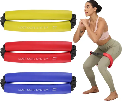 Vista 8 de Hip & Core System, Resistance Loop to Stretch, Core Fitness Glute Workout Bands