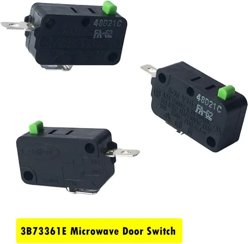 Vista 3 de LONYE WB24X10103 & 3B73361E & SZM-V16-FD-63 - Interruptor de puerta de microondas de repuesto para microondas GE SZM-V16-FA-61 SZM-V16-FA-62