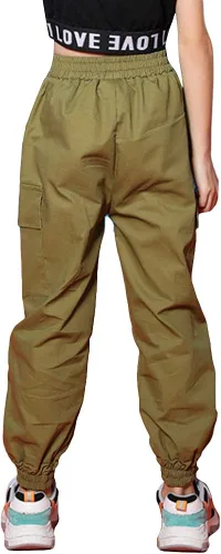 Vista 4 de Pantalones cargo de algodón para niños y niñas, sueltos, para baile de hip hop