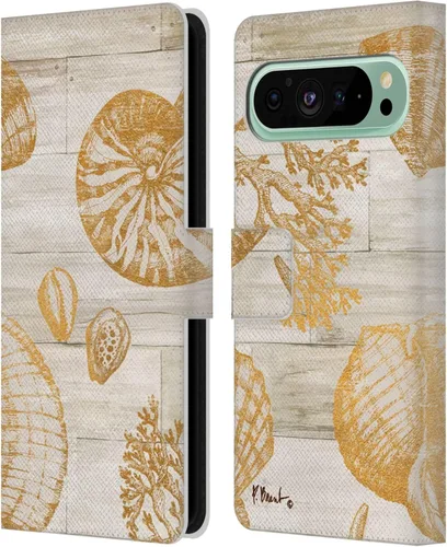 Vista 10 de Head Case Designs Officially Licensed Paul Brent Agate Mermaid Coastal Leather Wallet Case Compatible with Google Pixel 9 Pro XL