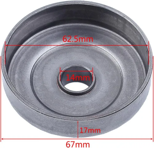 Vista 6 de Tambor de piñón de accionamiento de embrague 3/8"-6T para Husqvarna 36 41 136 137 141 142 motosierra 530047061, 530 04 70 61