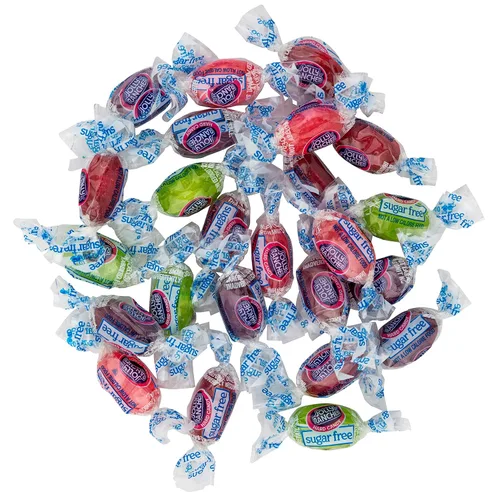 Vista 2 de Caramelo duro "sin azúcar" – Deliciosa bolsa de 7.5 onzas de sabores surtidos de frutas – Embalado por Snackadilly