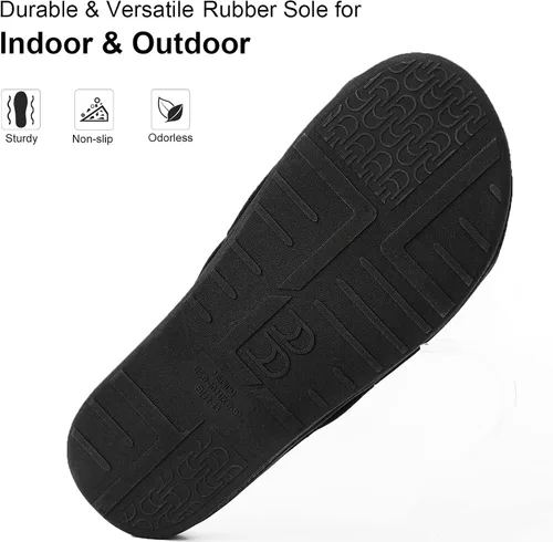 Vista 6 de Cómodas pantuflas de espuma viscoelástica para hombre