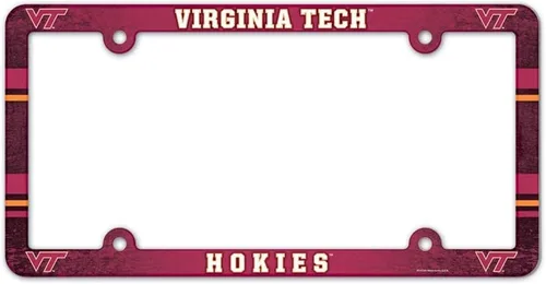 Vista 7 de NCAA Placa de vehículo con marco a todo