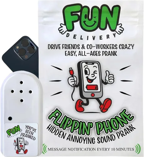Vista 14 de FUN delivery: Bleepin' Batería Oculta Molesto Humo Alarma Pitido Broma Broma Sonido Mordaza