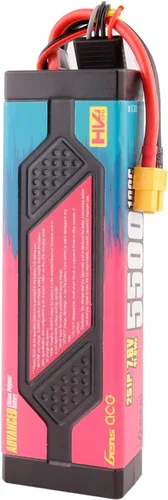 Vista 4 de Gens ace Advanced 5500mAh 7.6V 100C 2S1P Hardcase HV Lipo batería con chip G-Tech es más inteligente, segura y conveniente (2 piezas)