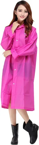 Vista 9 de Piloto de lluvia ligero con capucha impermeable Sister Amy para mujer, largo para el aire libre Azul