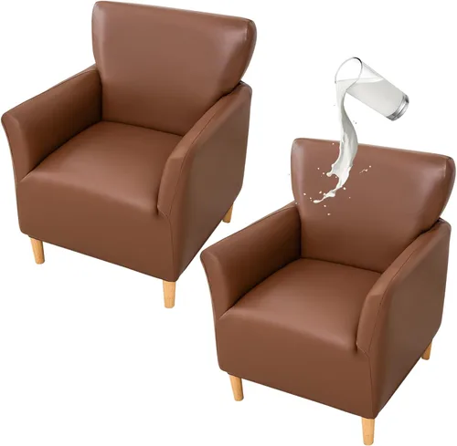 Vista 28 de FUANGUI Funda para Sillón de Banquete con Brazos Fundas para Sillas Elásticas Funda para Sillón Club Funda Suave para Sillón Sofá Cubiertas