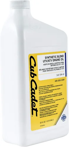 Vista 2 de CUB CADET 490-000-C049 SAE 10W-40 ATV/UTV Aceite de motor 32oz Botella Mezcla sintética