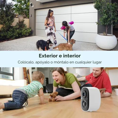 Vista 8 de GMK Video 2K, cámaras de seguridad inalámbricas al aire libre, registro