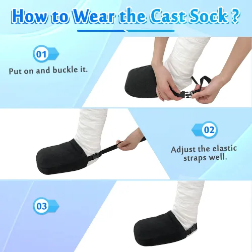 Vista 6 de Funda de calcetín fundida suave para calcetines calentadores de pies, botas para caminar, puntera rota, tobillo, protector ortopédico, accesorios