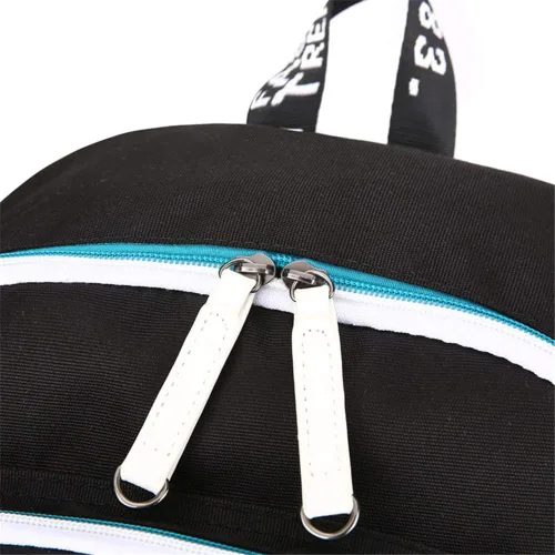 Vista 2 de Kimetsu no Yaiba Kawaii - Mochila para mujer diseño de anime Demon Slayer Oxford mochila escolar USB para portátil 1 talla única Anime