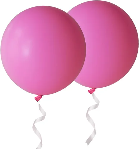 Vista 15 de Globos redondos gigantes de 24 pulgadas, paquete de 10 globos de látex negro para sesiones de fotos, bodas, baby shower, decoraciones de fiesta