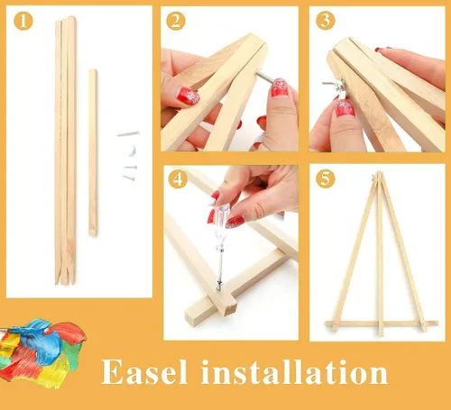Vista 6 de Meothan Kits de pintura por números para adultos enmarcados, pintura de otoño por números para adultos principiantes, kits de pintura de calabaza