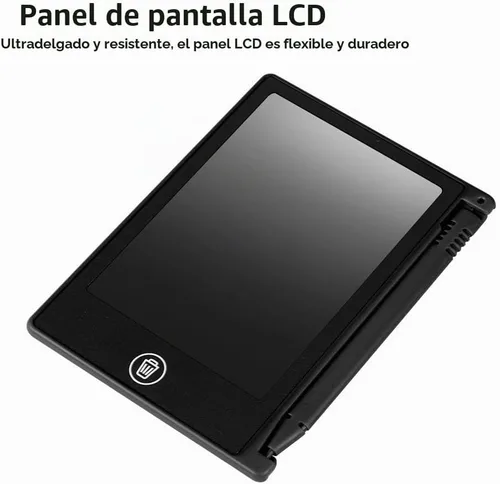 Vista 4 de Wendry Tablero de dibujo LCD, tableta de dibujo digital de 4.5 pulgadas para niños/niños, nota de recordatorio de lista de notas (negro)