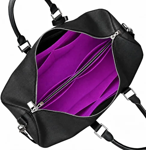 Vista 11 de Divitize Organizador de carteras prémium compatible con LV Keepall 25/35/45/50/55/60 — Hecho a mano, 3mm de fieltro compacto y resistente, base Azul