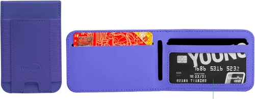 Vista 14 de Cartera magnética elástica para iPhone de cuero magnético con soporte ajustable [capacidad para 9 tarjetas] teléfono para Apple 12 13 14 15 negro 1