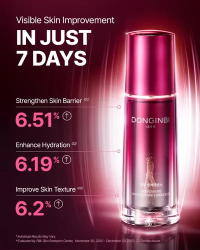 Vista 2 de Donginbi Red Ginseng Daily Defense Essence - Suero reafirmante y reparador de barrera de la piel para piel seca, esencia de ginseng rojo coreano