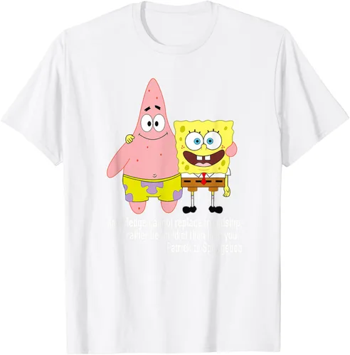 Vista 53 de Mademark x SpongeBob SquarePants - Patrick & SpongeBob - Camiseta de la amistad Asfalto