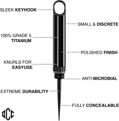 Vista 2 de DAILYCARRYCO. Soporte para palillos de dientes de titanio TiPick - Portátil de metal para viajes - Palillo mondadientes reutilizable EDC micro