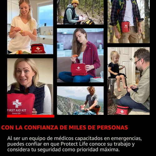 Vista 7 de Protect Life Kit de primeros auxilios para el hogar y la empresa, 250