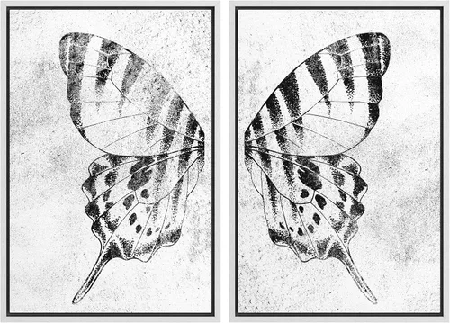 Vista 129 de SIGNWIN Lienzo enmarcado para pared, ilustraciones abstractas texturizadas en tonos beige terrosos, arte moderno, decorativo, contemporáneo