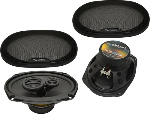 Vista 2 de Harmony Audio HA-R69 Compatible con Dodge Ram Truck 1500 1994-2001 Car Stereo Rhythm Series 6x9 Reemplazo de altavoces 450W y arnés de repuesto