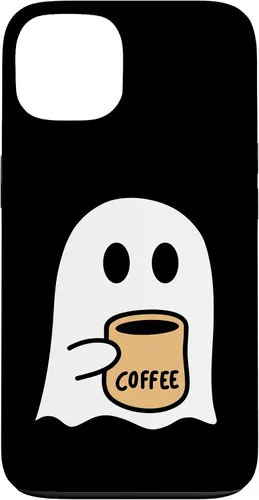 Vista 7 de iPhone 16 Spooky Fall Ghost Coffee Lovers Costume Case