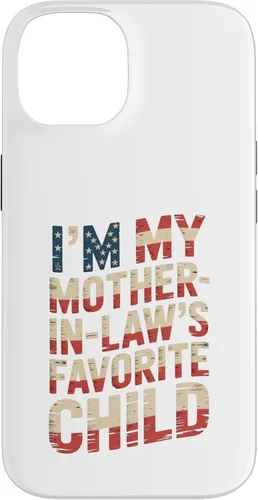 Vista 4 de Im My Mother in Law Favorite Child USA FlagFunny Parent Case for iPhone 16