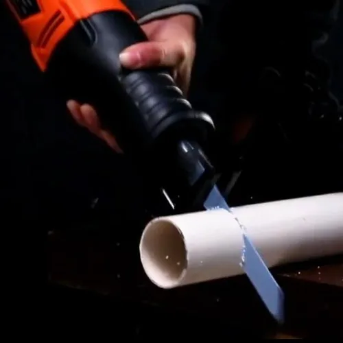 Vista 5 de Hojas de sierra recíproca de corte de metal resistente 14TPI de 6 pulgadas, hojas de sierra recíproca de demolición bimetálica de material superior