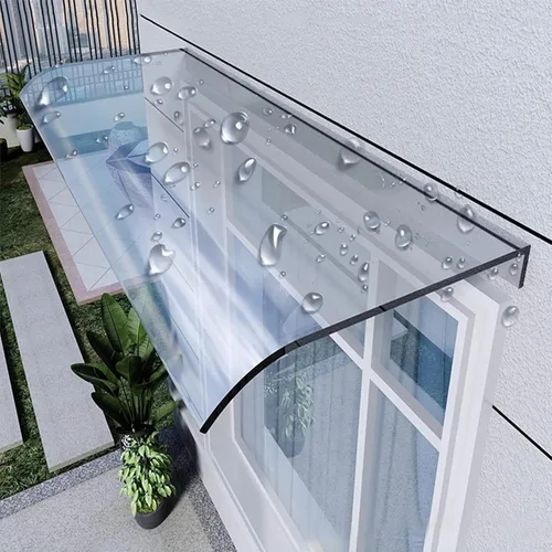 Vista 57 de Toldo para puerta al aire libre, toldo curvado para ventana, cubierta de refugio para lluvia, toldo invisible para puerta delantera, parasol