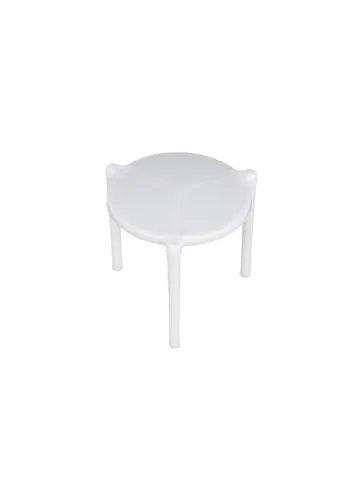 Vista 5 de bark and lindy Soporte para guardar pizza - Trípode de plástico blanco para soporte de caja de pizza (25)