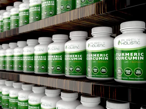 Vista 6 de Cápsulas de Cúrcuma con extracto de pimienta negra BioPerine, ayuda a la absorción; sin esto no funcionará. 120 cápsulas veganas, 0.018 oz