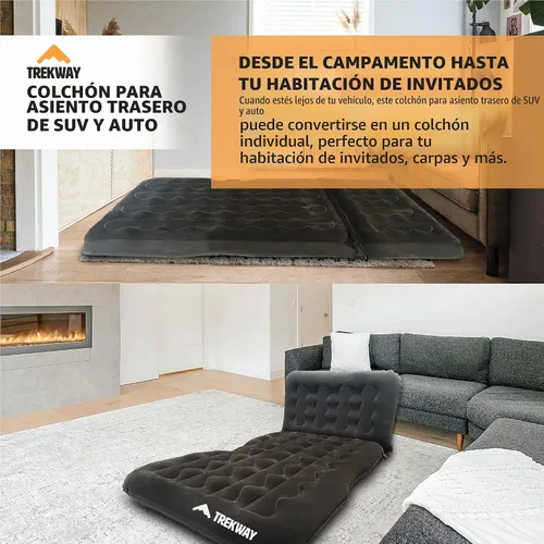 Vista 7 de Offroading Gear Colchón inflable de aire para asiento trasero SUV con cámaras laterales – cama de camping para coche – para 4Runner, Outback