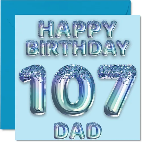 Vista 41 de Stuff4 Tarjeta de primer cumpleaños para niños, globo de fiesta con purpurina azul, tarjetas de feliz cumpleaños para niño de 1 año, nieto, hijo, 57