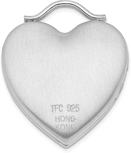 Vista 3 de Collar de plata de ley 925 con dije de cadena con texto en inglés "Always On My Mind Forever In Heart" con texto en inglés "Always On My Mind