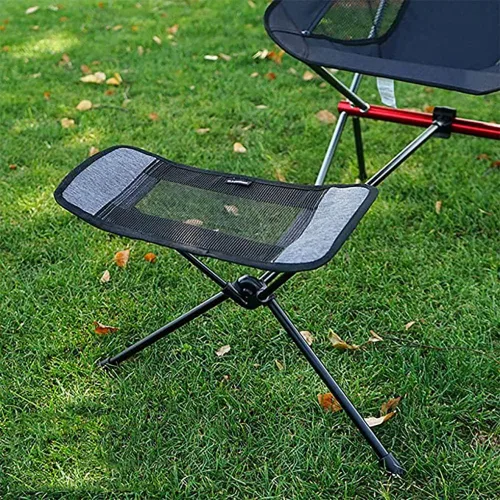 Vista 2 de Silla plegable para exteriores, otomana, portátil, reclinable, reposapiés retráctil, reposapiés retráctil, reposapiés, kit de silla lunar
