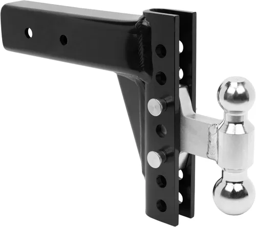 Vista 4 de Andersen Hitches Enganche de ajuste EZ Caída/elevación de 4 pulgadas, 2 bolas de 2-5/16 pulgadas, vástago de 2 pulgadas Enganche ajustable