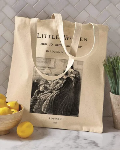 Vista 2 de Universal Zone Bolso literario. Bolso con diseño de libro. Bolsa de libro. Bolsa de biblioteca. Bolsa de mercado
