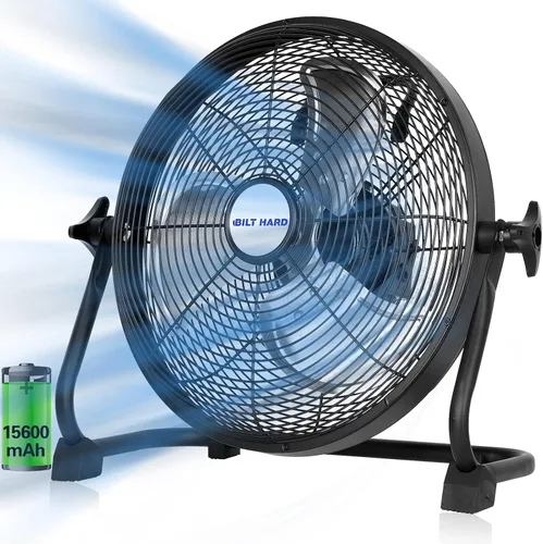 Vista 11 de BILT HARD Ventilador de nebulización portátil para exteriores de 12 pulgadas, ventilador de nebulización con batería desmontable de 15600 mAh