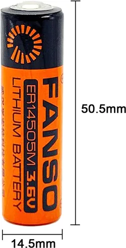 Vista 2 de Paquete de 6 baterías de litio FANSO ER14505M AA 3.6V 2200mAh ER14505 no recargables