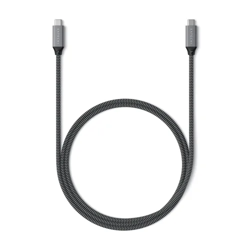 Vista 8 de Satechi Cable USB C a USB C, cable USB4 con entrega de energía de 100 W, hasta 8K a 60 Hz, transferencia de datos de 40 Gbps, para MacBook