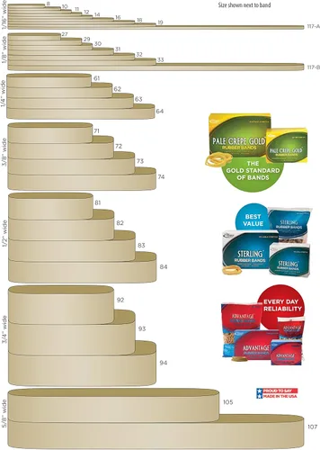 Vista 2 de Alliance Rubber 24012 Bandas de gran tamaño, bandas de goma de látex rojas grandes de 12 pulgadas