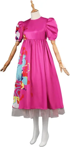 Vista 2 de Disfraz de muñeca extraña para niños, vestido de cosplay de Kate, manga corta, falda de malla abombada, trajes de Halloween para fiesta de niñas