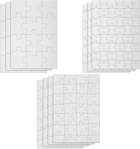 Vista 19 de Mr. Pen - Rompecabezas en blanco, paquete de 5, 100 piezas/paquete, 10.6" x 14.2" pulgadas, rompecabezas blanco, rompecabezas en blanco