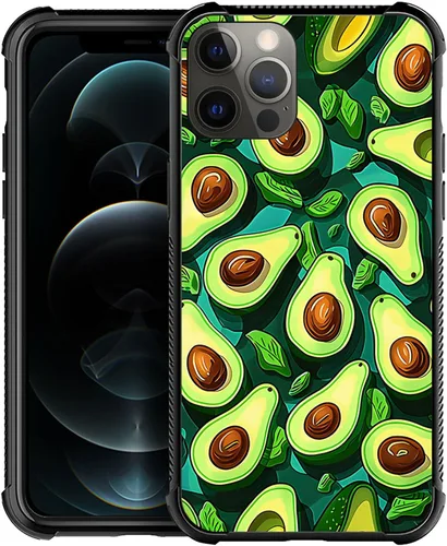 Vista 13 de ZHEGAILIAN Funda compatible con iPhone 12 Mini, fundas de cristal de color caballo de baile, parte trasera de vidrio templado+funda protectora