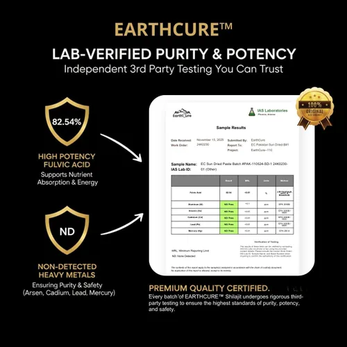 Vista 2 de Resina Shilajit pura del Himalaya de grado dorado, Shilajit natural 100% orgánico con 82.54% de ácido fúlvico, mayor potencia nutricional 85+